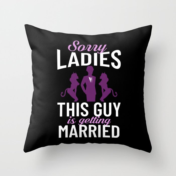 Party Before Wedding Bachelor Party Ideas Throw Pillow