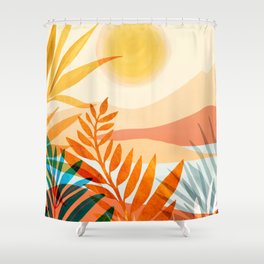 Golden Hour / Abstract Landscape Series Shower Curtain