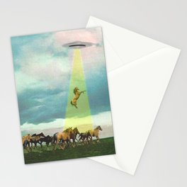 They too love horses (UFO) Stationery Card