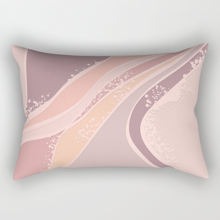 Peaches, Melons and Baby pink - muted Rectangular Pillow