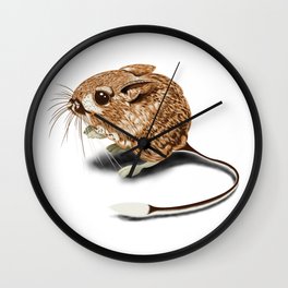 Kangaroo Rat Wall Clock | Desertanimal, Adorableanimal, Cuteanimal, Painting, Digital, Morocco, Brown, Adorablerodent, Sahara, Desertcreature 