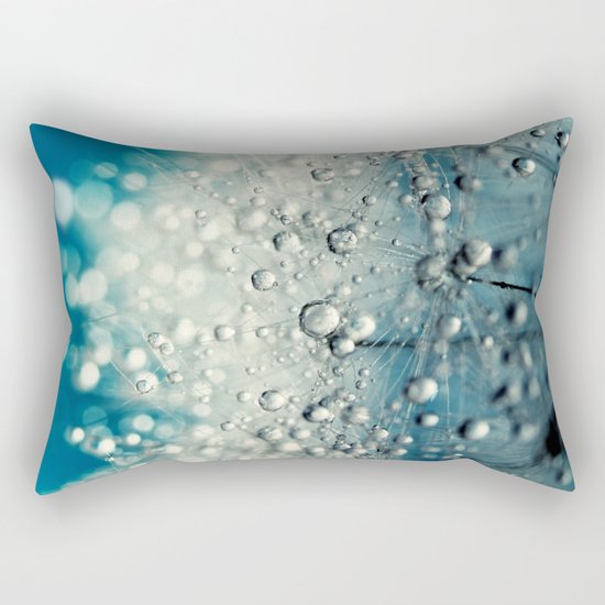 Dandy Blue & Drops Rectangular Pillow