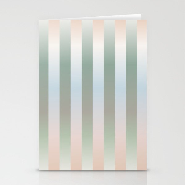 Blurred Stripes neutral Stationery Cards