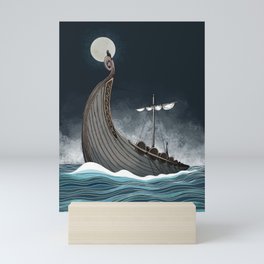Viking Ship Mini Art Print