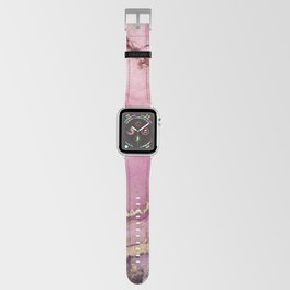 Pink Gold Ink Texture Colorful Marble Painting Apple Watch Band