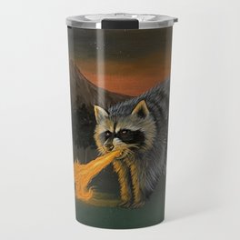 Fire Breathing Raccoon Travel Mug