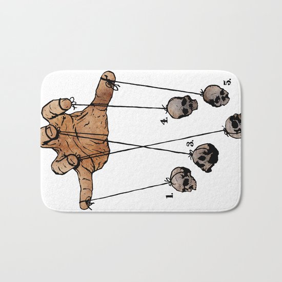 The Five Dancing Skulls Of Doom Bath Mat