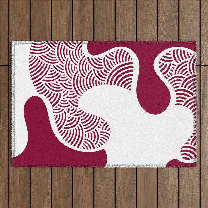 Abstract arch pattern 4 Outdoor Rug