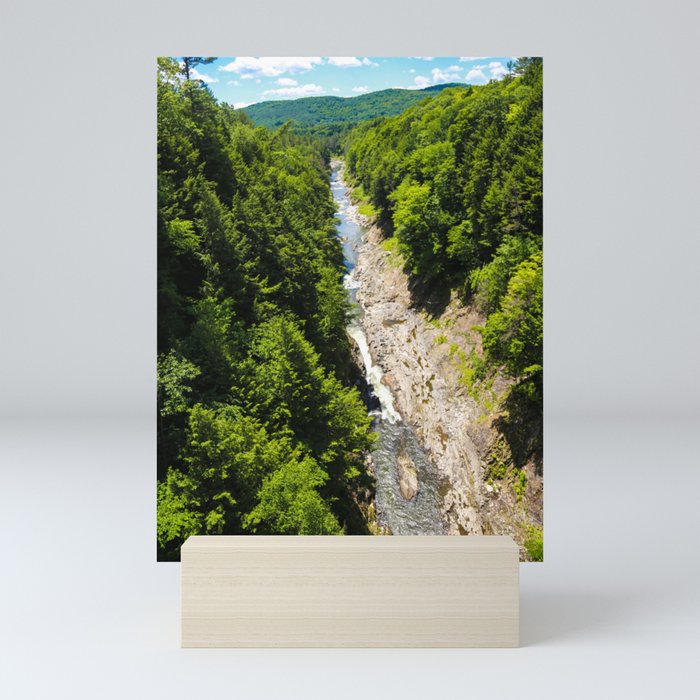 Quechee Gorge, located in Quechee, Vermont Mini Art Print