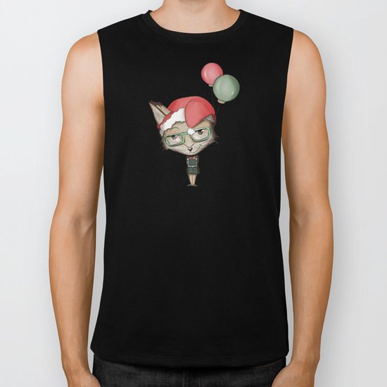 Christmas Fox Biker Tank