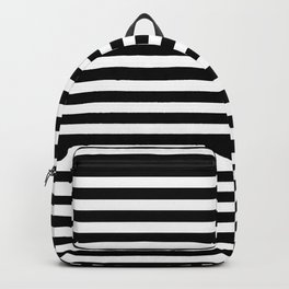 Classic Horizontal Stripes in Black/White Backpack