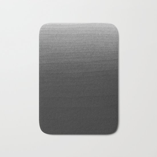 Black and White Ink Gradient Bath Mat