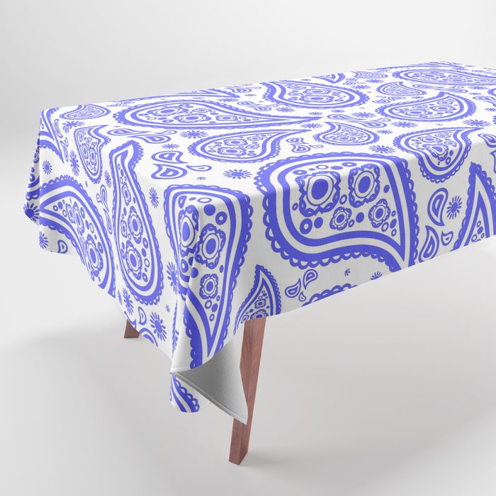 Paisley (Azure & White Pattern) Tablecloth