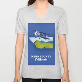 Kern County California V Neck T Shirt