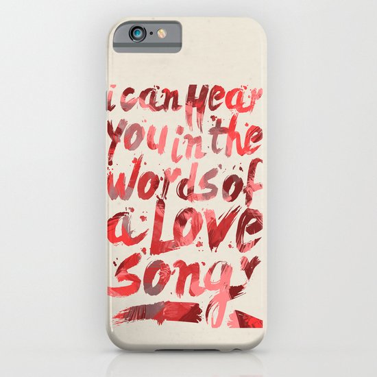 words of a love song iPhone & iPod Case