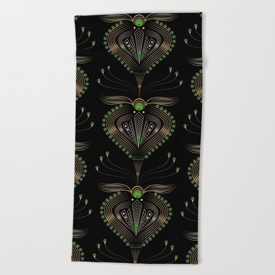 Art Deco . Aphrodite . Beach Towel
