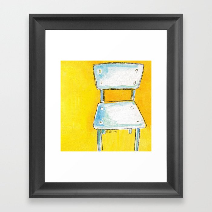 Sit and Sketch Framed Art Print
