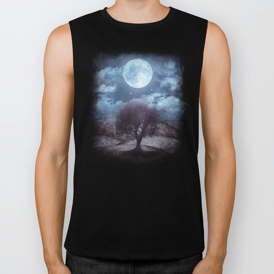 Once upon a time... The lone tree. Biker Tank