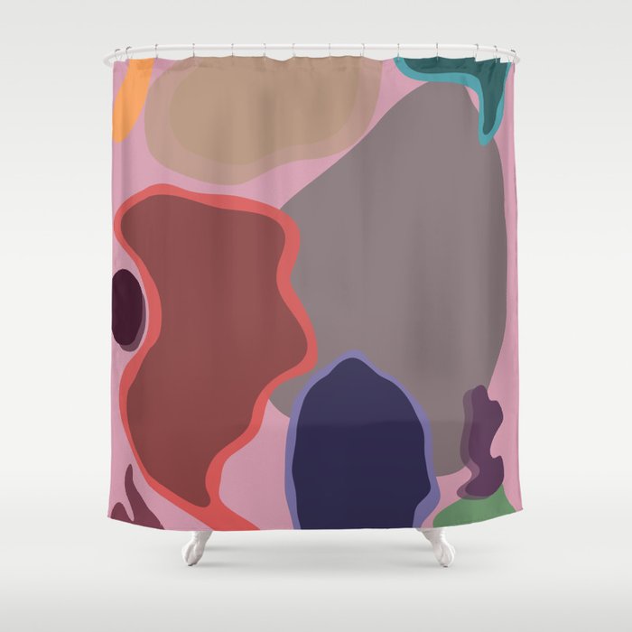 Abstract pastel color Shower Curtain