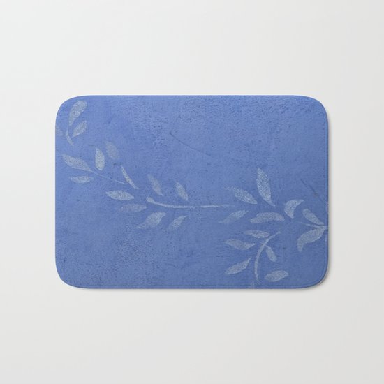 Blue Ivy Vine - Pretty - Rustic - Floral Bath Mat