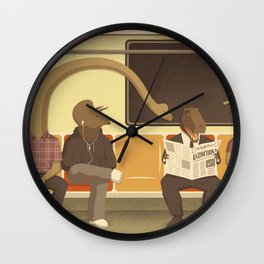 Dino Subway Wall Clock