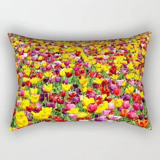 SEA OF TULIPS Rectangular Pillow