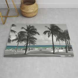 Miami Beach Florida Ocean photography Rug