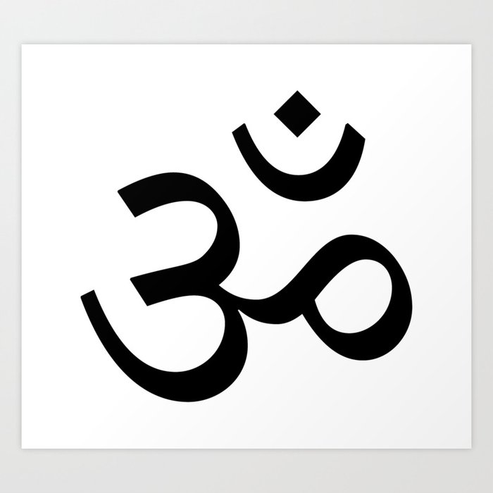 Om Aum ॐ Symbol Art Print By Everyday Inspiration Society6