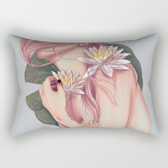 And She Loved Lillies Rectangular Pillow