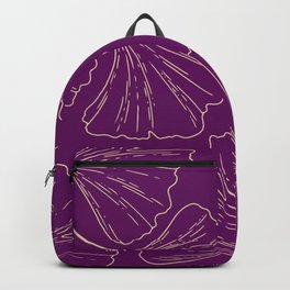 Gingko biloba dark purple marron design Backpack