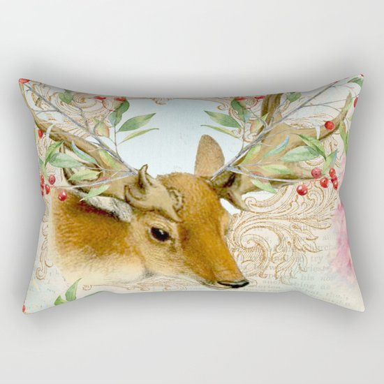 Winter animal #6 Rectangular Pillow