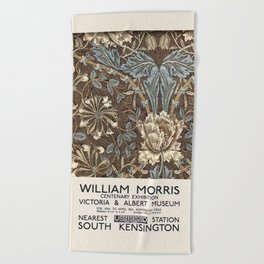 Art Exhibition Pattern (1874) William Morris Beach Towel