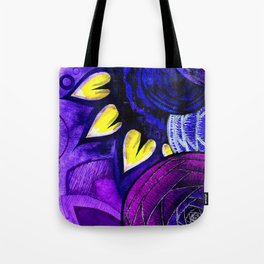 Purple Petals Tote Bag