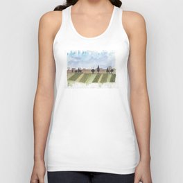 country side scenery - water color art print Tank Top