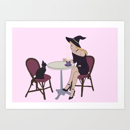 Witch Café Art Print