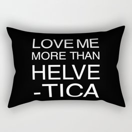 Love Helvetica Rectangular Pillow