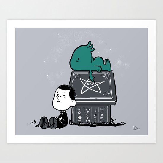 Call of Snoophulhu Art Print