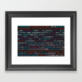 Computer Science Code Framed Art Print