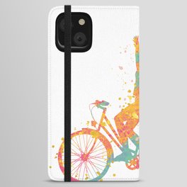 Happiness is riding a bike. iPhone Wallet Case