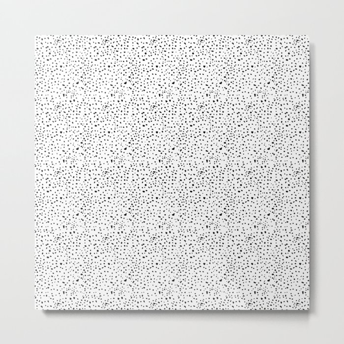 spotty dotty in black and white Metal Print