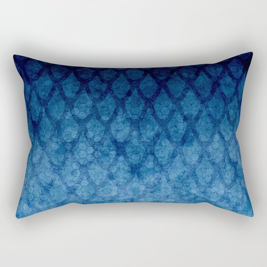 Blue texture Rectangular Pillow