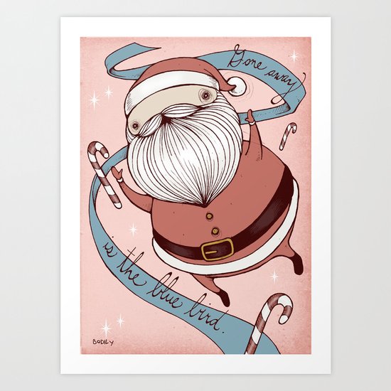 Gone Away is the Blue Bird Art Print