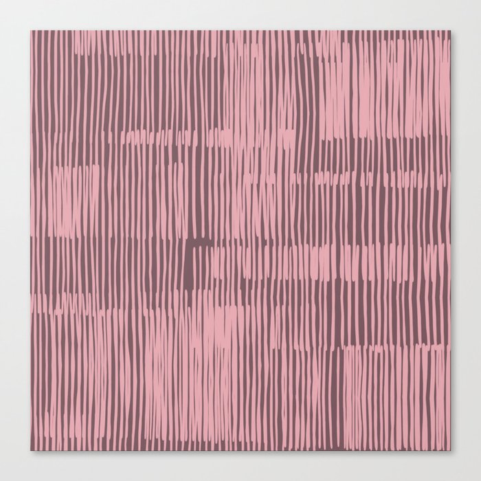 Lines | Muted Nude Pink Canvas Print