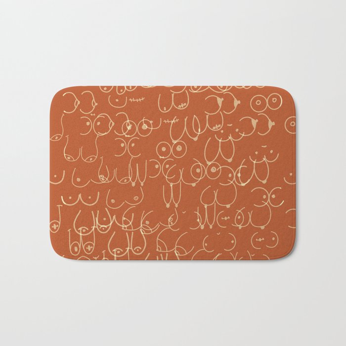 Terracotta Boobs Bath Mat