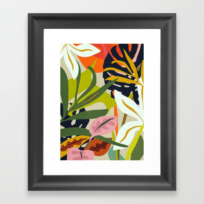 Jungle Abstract 2 Framed Art Print