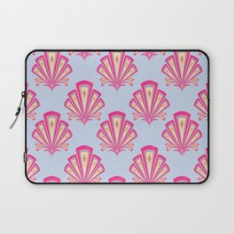Pink Art Deco geometric motif Laptop Sleeve