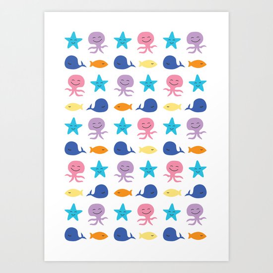 I sea you, Baby (The Essential Patterns of Childhood) Art Print