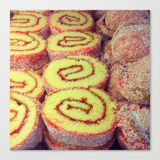 Strawberry Swirl Cakes Canvas Print