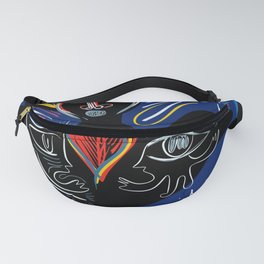 Black Angel Hope and Peace for All Street Art Graffiti Fanny Pack