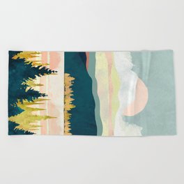 Lake Forest Beach Towel